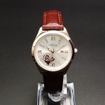 Heart-shaped hollow dial, diamond-encrusted British women's watch-YBN-29
