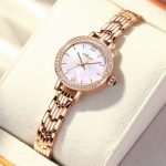 Light luxury diamond-studded niche women's watch, fashionable mother-of-pearl small dial women's watch-YBN-13 - Image 2