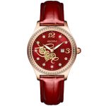 Love Heart Hollow Diamond Ladies Watch, Fashion Calendar Watch-YBN-08