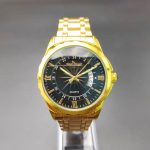 Vintage Big Dial Calendar Waterproof Stainless Steel Band Business Watch-KIT-27