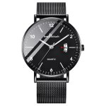 Simple Fashion Casual Waterproof Youth Quartz Watch Mesh Strap-KIT-24