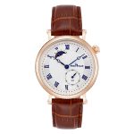 Men's watch sun, moon and stars genuine leather strap men's watch