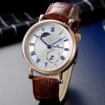Men's watch sun, moon and stars genuine leather strap men's watch - Image 4
