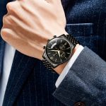 Three-eye six-needle fashion men's watch, calendar business watch-YBN-09 - Image 2