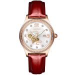Love Heart Hollow Diamond Ladies Watch, Fashion Calendar Watch-YBN-08 - Image 2
