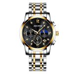 Multifunctional three-eye six-needle quartz watch, fashion business calendar men's watch-YBN-05 - Image 2