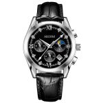 Three-eye six-needle calendar multifunctional quartz watch, waterproof business men's watch-YBN-02 - Image 2