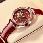 Love Heart Hollow Diamond Ladies Watch, Fashion Calendar Watch-YBN-08 - Image 3