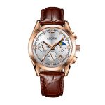Three-eye six-needle calendar multifunctional quartz watch, waterproof business men's watch-YBN-02 - Image 3