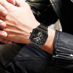 Square Watch Large Dial Waterproof Luminous Quartz Strap Calendar Chronograph Men's Watch-YBN-04 - Image 4