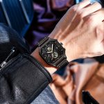 Square Watch Large Dial Waterproof Luminous Quartz Strap Calendar Chronograph Men's Watch-YBN-04 - Image 5
