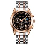 Three-eye six-needle calendar multifunctional quartz watch, waterproof business men's watch-YBN-02 - Image 5