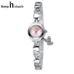 Waterproof Quartz Watch Heart Pendant Ladies Bracelet-KIT-13 - Image 7
