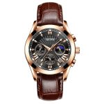 Three-eye six-needle multifunctional quartz watch, waterproof business men's watch-YBN-03 - Image 2