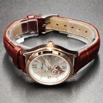 Heart-shaped hollow dial, diamond-encrusted British women's watch-YBN-29 - Image 7