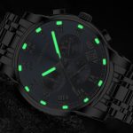 Multifunctional three-eye six-needle quartz watch moon phase calendar waterproof men's watch-YBN-11 - Image 6