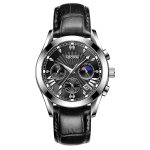 Three-eye six-needle multifunctional quartz watch, waterproof business men's watch-YBN-03 - Image 3