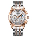 Three-eye six-needle calendar multifunctional quartz watch, waterproof business men's watch-YBN-02 - Image 7