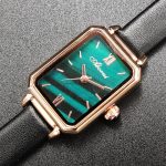 Retro fashion square green plate women's watch, niche quartz women's watch-YBN-25 - Image 7