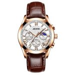 Three-eye six-needle multifunctional quartz watch, waterproof business men's watch-YBN-03 - Image 4