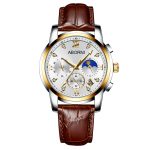 Multifunctional three-eye six-needle quartz watch, fashion business calendar men's watch-YBN-05 - Image 9