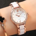 Diamond Ladies Watch Fashion Student Ceramic Quartz Watch-KIT-18 - Image 2
