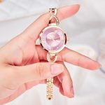 Fashion diamond-encrusted women's watch, simple girly heart quartz watch-KIT-16 - Image 4