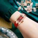 Small green watch fashion temperament elegant ladies watch waterproof diamond square quartz watch-YBN-33 - Image 3