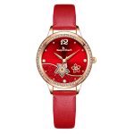 Simple Temperament Diamond Decoration Fashion Girls Waterproof Belt Quartz Watch-KIT-05