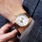 Men's watch niche ultra-thin retro personality digital dial men's watch-KIT-11 - Image 3