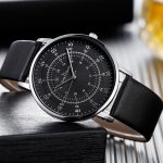 Men's watch niche ultra-thin retro personality digital dial men's watch-KIT-11 - Image 4